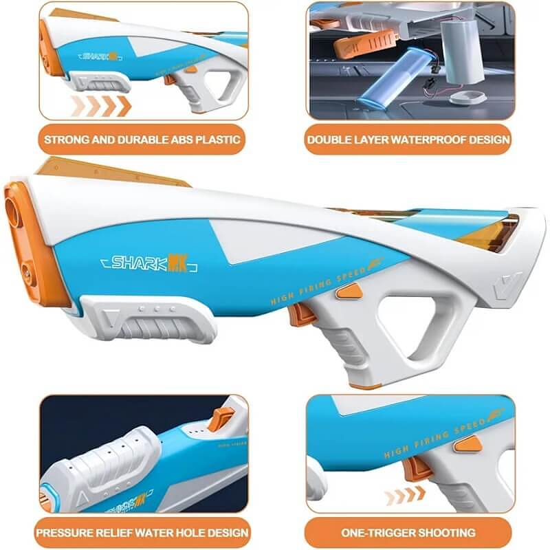 تفنگ آبپاش شارژی مدل yacht space watergun - کد 064 تفنگ آبپاش شارژی مدل yacht space watergun - کد 064