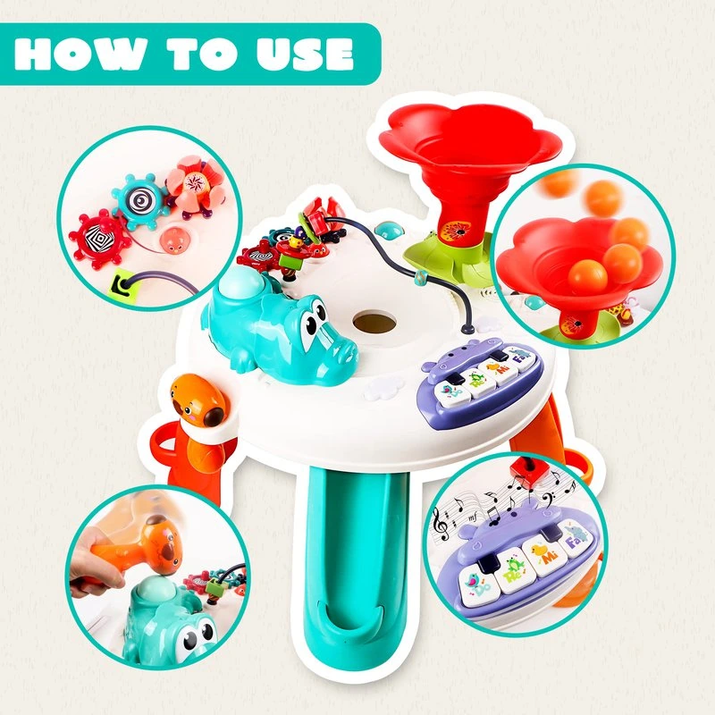 اسباب بازی موزیکال میز چند کاره هولی تویز مدل 8999 Hola Toys Activity Play Table اسباب بازی موزیکال میز چند کاره هولی تویز مدل 8999 Hola Toys Activity Play Table