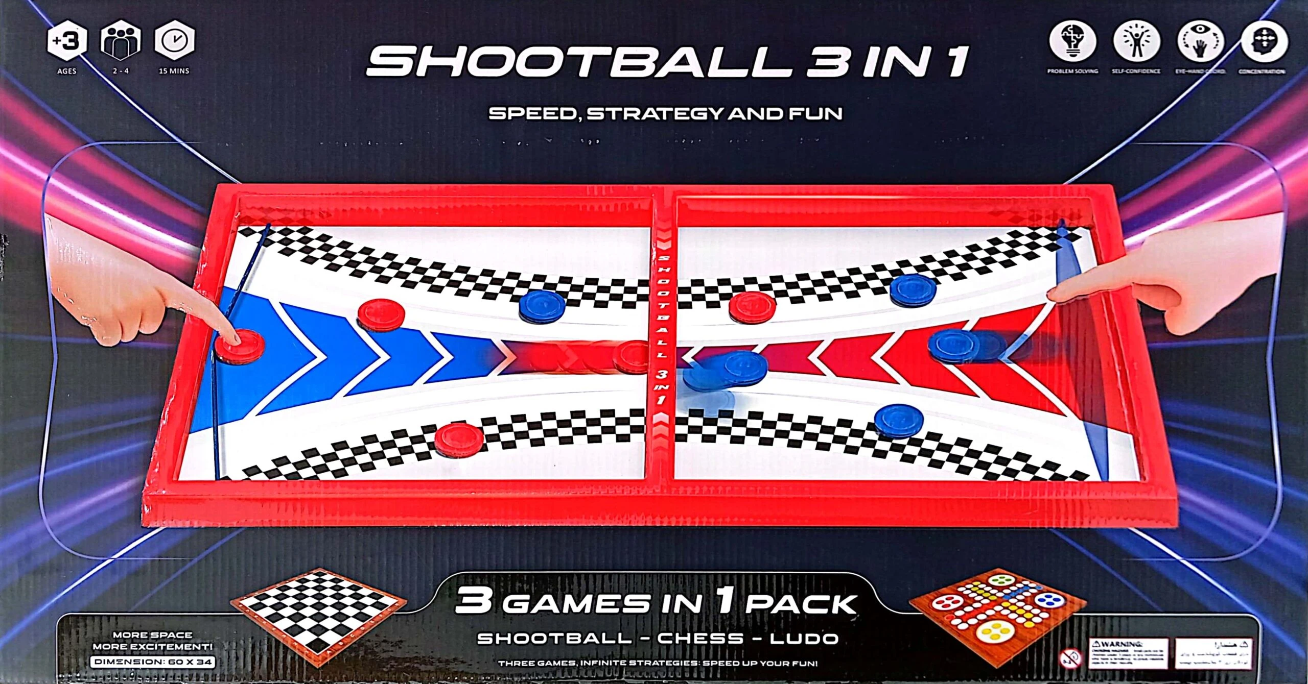 شوتبال 3 بازی (شوتبال،منچ،شطرنج) – SHOOTBALL 3 IN 1 شوتبال 3 بازی (شوتبال،منچ،شطرنج) – SHOOTBALL 3 IN 1