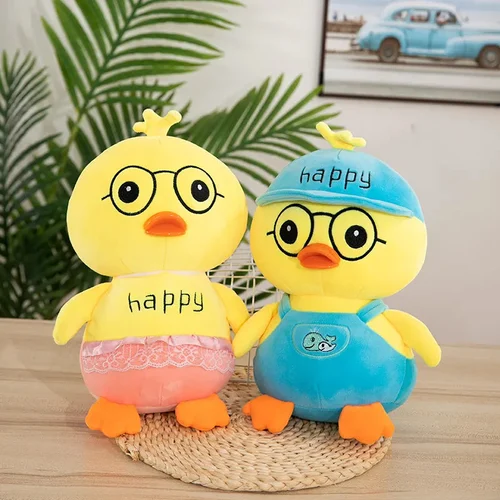 عروسک جوجه عینکی happy خارجی 35سانت عروسک جوجه عینکی happy خارجی 35سانت