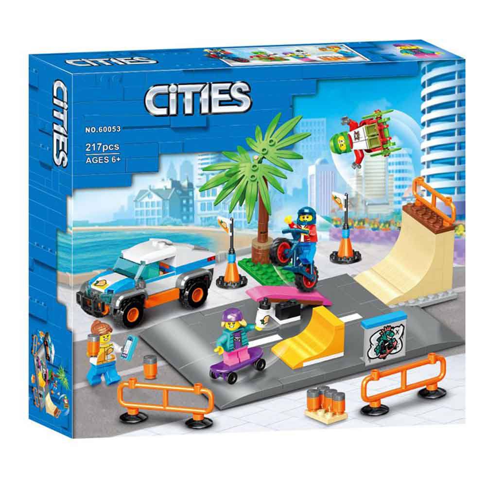 لگو پارک اسکیت برد 217 قطعه CITIES لگو پارک اسکیت برد 217 قطعه CITIES